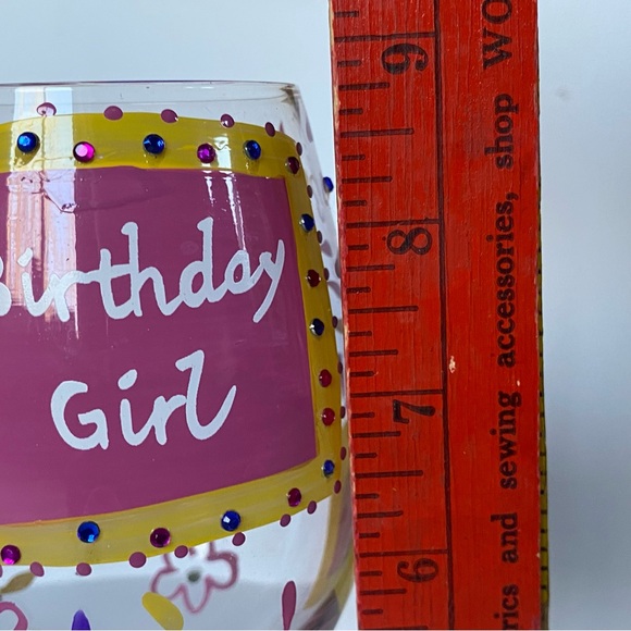 Birthday Girl Wine Glass Lolita New Open Box 15 Oz The Wine Collection Party - Picture 11 of 16